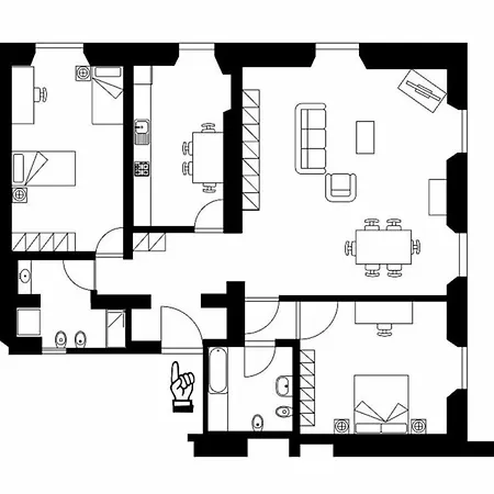 Apartament Palazzo Anselmi By Halldis
